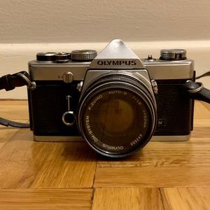 Vintage Olympus OM-1 Film Camera with Manual